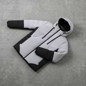 Veste rembourrée à empiècements surpiqués de style hip-hop de grande qualité Veste légère, respirante et à la mode - Product Image 3