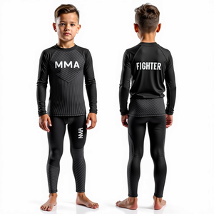 Fabricante de protectores contra sarpullidos personalizados Impresión sublimada Premium Durable MMA Rash Guards Perfecto para entrenamiento y gimnasio - Product Image 1