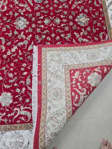 พรมกันลื่นเนื้อนุ่มแบบแอบสแตรกสไตล์เปอร์เซียพรมปูพื้นห้องนอนเป็นมิตรกับสัตว์เลี้ยงผ้าฝ้ายขนละเอียดขนาดตามสั่ง - Product Image 3