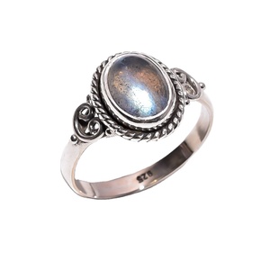 Trendy Design 925 Sterling Silver Labradorite Fire of Flashy Blue <b>Ring</b> Custom Made Wholesale Jewellery for Women and <b>Girls</b> - Product Image 1