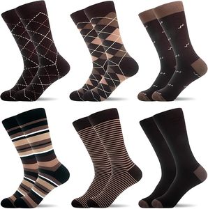 Calcetines de vestir estampados con estilo Bangladesh Mezcla de algodón cómoda Diseño de moda suave para ropa de fiesta de oficina informal Antibacteriano - Product Image 2