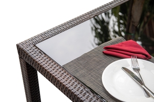 Juego de Mesa y 4 Sillas de Comedor para Exteriores, Modernas, Resistentes a la Intemperie, con Cojines de Poliéster para Muebles de Jardín, Precio al por Mayor - Product Image 4