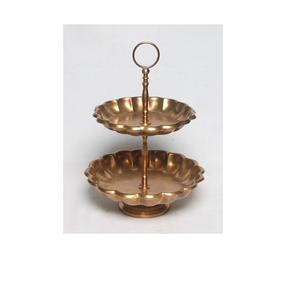 Support à gâteau décoratif à 2 niveaux attrayant, présentoir à desserts sucrés, vente en gros, pour la maison, l'hôtel, les mariages et les fêtes, support de service de gâteau de table - Product Image 4