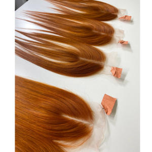 Dentelle frontale HD transparente Machine trame Extensions de cheveux humains bruts Haute qualité Cuticule alignée Frontale vietnamienne Prix de gros - Product Image 6