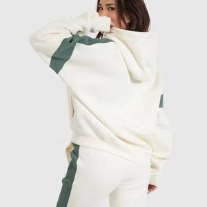 เสื้อมีฮู้ดคอตตอน/โพลีเอสเตอร์เสื้อแนวสตรีทเสื้อสไตล์สตรีทเสื้อมีสีตัดกันสินค้ามาใหม่2025 - Product Image 3