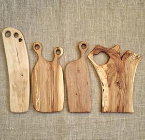 เขียงไม้ดีไซน์ศิลปะไม่ซ้ำใคร เขียงตัดอาหารทันสมัยสำหรับเชฟที่บ้าน อุปกรณ์ครัวร่วมสมัย ขายส่งจากอินเดีย - Product Image 5