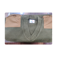 Pull d'hiver unisexe pour agent de sécurité, en laine, manches longues, confortable, tenue de travail, uniforme chaud, fabricant certifié ISO, col V/O.