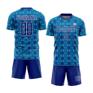 Maillot de football France avec numéro de nom personnalisé imprimé par sublimation Kit de football sportif grande taille comprenant un short pour adultes - Product Image 5