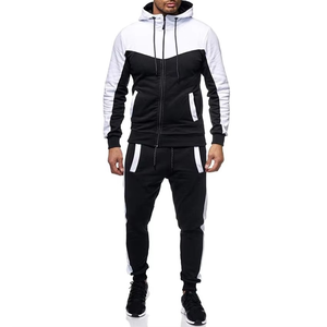 Survêtements imprimés à capuche pour hommes personnalisable 100% coton polaire hiver course entraînement décontracté Jogging costume - Product Image 5