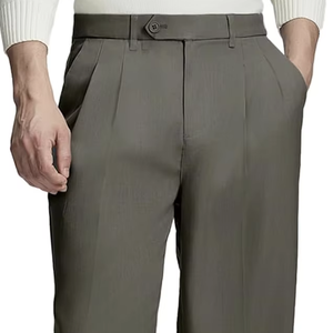 กางเกงขายาวทรงหลวมสไตล์วินเทจแบบ Old Money สำหรับผู้ชาย - Product Image 1