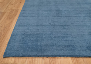 Tapis bleu Gabbeh noué à la main en laine, tapis moderne bohème pour salon, chambre à coucher, décoration minimaliste pour la maison - Product Image 5