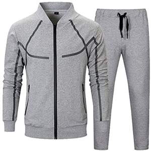 วิ่งสบายผู้ชายที่กําหนดเองชุดกีฬา/ติดตั้ง Sweatsuit 2 ชิ้นบุรุษที่กําหนดเองกีฬาชุดวิ่งจ๊อกกิ้งธรรมดาวอร์ม - Product Image 2