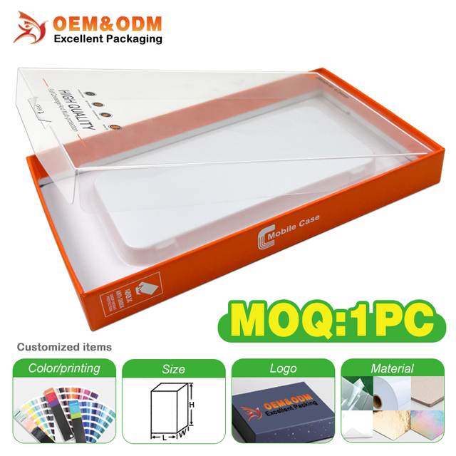 Premium Luxury Magnetic Paperboard Square Box Phone Case Packaging Recyclable Rigid Boxes with Customizable Sizes Handle & Logo