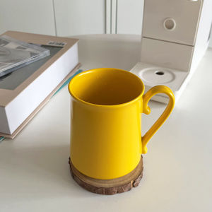 Taza <span class=keywords><strong>de</strong></span> <span class=keywords><strong>leche</strong></span> <span class=keywords><strong>de</strong></span> <span class=keywords><strong>color</strong></span> <span class=keywords><strong>de</strong></span> cerámica al por mayor China mancha <span class=keywords><strong>de</strong></span> porcelana pr pigmento amarillo - Product Image 5