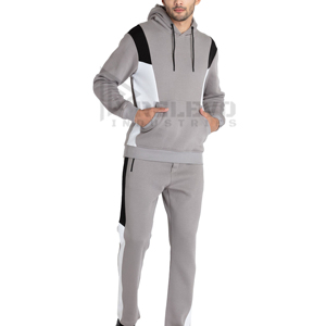 Nouvel ensemble de survêtement 2 pièces à capuche, léger, imprimé uni, pour l'hiver, 100 % coton, séchage rapide, respirant, haute qualité - Product Image 1