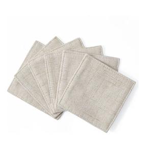 Best Quality Handmade Product 100% Linen <b>Coaster</b> High Finish Home <b>Table</b> <b>Coaster</b> Fancy Design High Selling Wholesale Price - Product Image 1