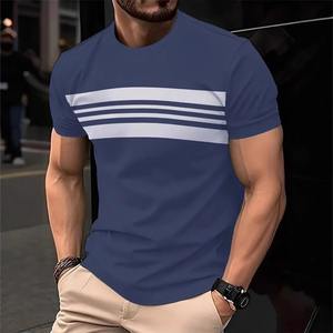 Camiseta para hombre, camiseta personalizada para gimnasio, Fitness, algodón, licra, secado rápido, transpirable, para hombre, camiseta para correr, deportes, cuello redondo - Product Image 3