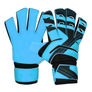 Nouvel arrivage de gants de gardien de but de football en cuir confortables sur mesure avec fermeture à lacets respirante vente à chaud de gardien de but de football - Product Image 3