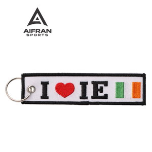 Porte-clés personnalisé Aifran Sports avec broderie, style de différents pays, étiquette en tissu pour cadeaux promotionnels, vente en gros - Product Image 3