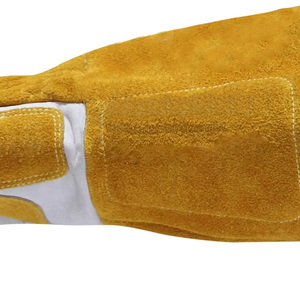 Nouvel arrivage de gants de travail en cuir pour protéger les mains des doigts Gants en cuir respirants pour hommes Gants de sécurité - Product Image 5