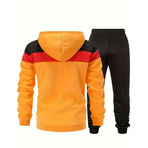 Colección de Chándales Casuales con Capucha de Poliéster/Algodón para Invierno, Conjuntos Transpirables de Color Sólido, Diseño Personalizado, Gran Valor, OEM - Product Image 2