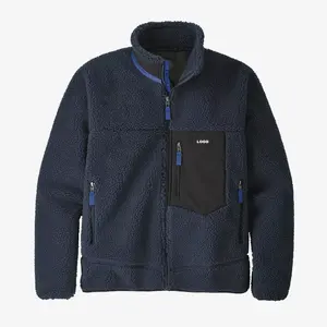 Veste polaire respirante et confortable pour hommes, veste longue pour la saison d'hiver avec logo et doublure en tissu de taille personnalisée, nouvel arrivage - Product Image 5