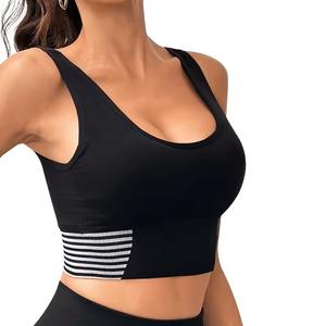 Soutien-gorge de sport rembourré pour femmes, personnalisé en gros, doux, respirant, sans couture, haut de sport pour la course à pied et le fitness - Product Image 2