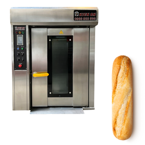 Easy to Use Bread Production Line Video Technical Support <b>8</b>-Trays Rotary Oven Altuntop Trolley Oven Machines Kien an Vietnam - Product Image 1
