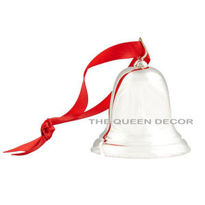 Estilo moderno Acero inoxidable Metal Forma redonda Acabado dorado Adorno de Navidad Campana Tela Papá Noel Eléctrico - Product Image 2