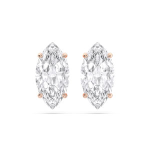 2.00 CT E-F/VVS-VS Marquise ตัด Moissanite เพชรสี่ง่ามชุดต่างหูผลิตใน925เงินสเตอริงสำหรับทุกเพศ - Product Image 5