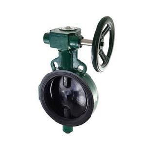 Vanne papillon manuelle en fonte de haute qualité pour l'industrie pétrolière et le traitement de l'air, disque en fonte SG, arbre en acier inoxydable SS-410, revêtement EPDM, ODM - Product Image 1