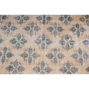 Turkish Vintage Rug, <b>Runner</b> 2.3x6.2 ft (71x190 cm) Rug, <b>Green</b> Southwestern Wool Rug - Product Image 5
