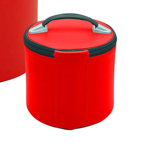 Maçonnique Shriner Fez chapeau/casquette étui en cuir rouge, strass de broderie à la main et boîte de rangement d'affichage de fil de lingot - Product Image 3