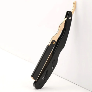 Rasoir pliable en acier inoxydable Design de salon Lame droite pour magasin vintage - Product Image 2