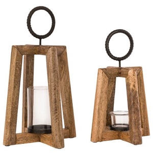 Portavelas de Madera de Diseño Personalizado con Aspecto de Lujo, Farol de Diseño Moderno de Alta Calidad, Elegante para Decoración del Hogar - Product Image 1