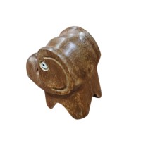 Statue d'éléphant mignon Sculpture en bois Art déco pour décorations de bureau à domicile Statues en bois fonctionnelles Figurines pour bureau à domicile