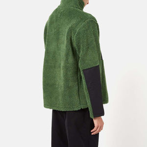 Veste Sherpa à capuche pour homme, vente chaude, patchwork, logo personnalisé, imperméable, respirante, décontractée, chaude pour l'hiver, grande taille, professionnelle - Product Image 4