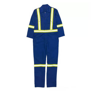 Vente en gros de vêtements de travail de sécurité en cuir de haute qualité pour hommes combinaison de protection avec fermeture éclair complète vêtements de travail OEM - Product Image 1