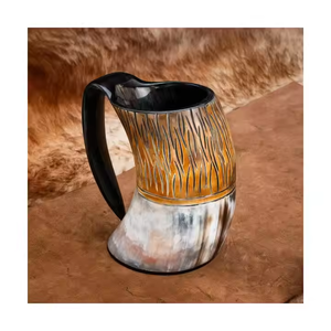 Tazas de cuerno de regalo Pure Buffalo Viking Drinking Horn Mug a precio mayorista para formas de tamaño personalizables con la mejor calidad 2025 - Product Image 2