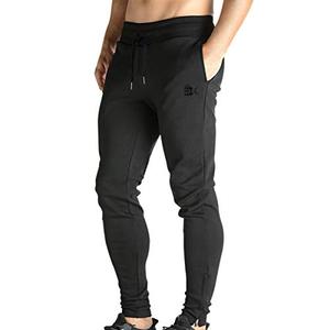 Pantalons de jogging skinny noirs pour hommes Pantalons de sport pour le fitness Pantalons de survêtement non tissés Pantalons pour gymnases - Product Image 5