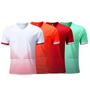 100% equipos de poliéster uniforme de fútbol hombres usan camisetas deportivas logotipo personalizado fútbol ropa de fútbol - Product Image 1