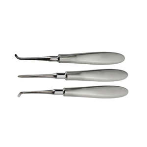 Elevador de Raíces Dental Recto Izquierdo con Mango de Acero Inoxidable y Fuente de Alimentación Manual para Cirugía Dental - Uso Dental por SurgiRight - Product Image 4