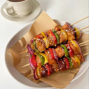 Brochetas de bambú: Parrilla, aperitivos, manualidades y uso en fiestas. Barbacoa, Kabobs, Cócteles, Fuente De Chocolate VIET FARGIMEX - Product Image 1