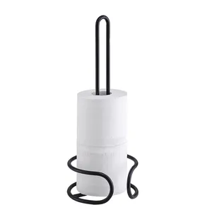 Estante de papel de pie de acero inoxidable para baño New Look, portarrollos de papel higiénico para el hogar, Hotel, baño, baño, uso de limpieza - Product Image 5