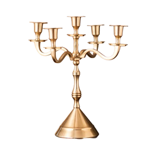 Bougeoir en cristal de Pâques à 5 bras en aluminium couleur et tailles personnalisées pour mariage ou décoration de la maison - Product Image 3