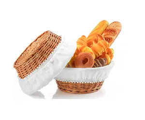 High Quality Latest Arrival Rattan Bread Basket Premium Jute Bread Basket Elegant For Home Kitchen Beakery Usage In Wholesale