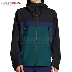 Ensemble de survêtement coupe-vent pour hommes, color block, avec poignets élastiques, décontracté, pour le sport, personnalisable avec logo OEM, veste et pantalon légers - Product Image 3