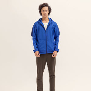 Sudadera con Capucha de Forro Polar con Cremallera y Logotipo Personalizado para Hombre, Alta Calidad, 100% Algodón, Ligera, Térmica, de Alta Visibilidad, Color Sólido, Hecha a Medida - Product Image 3