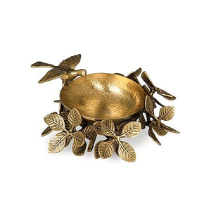 ชามยืนผลไม้ทองเหลืองหรูหราทันสมัยและมีหลายสีดีไซน์รูปใบไม้ทำด้วยมือสินค้าขายดีคุณภาพสูง - Product Image 1