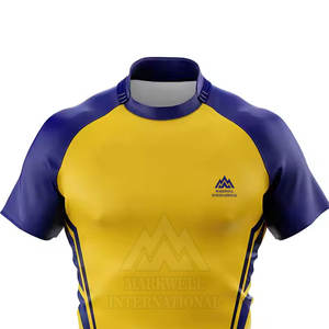 100% Polyester Made Rugby Jersey Top Qualité Équipe Porter Quick Dry Respirant Rugby Jersey - Product Image 3